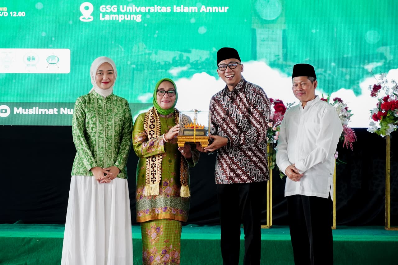 Gubernur dan Wakil Gubernur Lampung Hadiri Pelantikan Perangkat Pimpinan Muslimat NU Se-Lampung